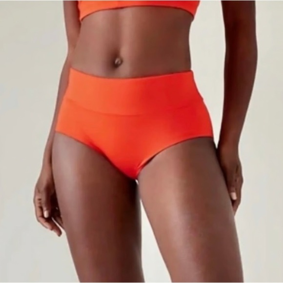 Athleta Bikini Bottom Women's Size XL Vermillion Essential Swim Boyshort NWT - Picture 3 of 10